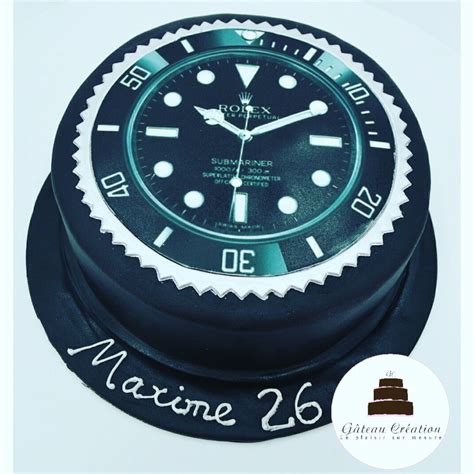 Gâteau anniversaire montre de luxe 